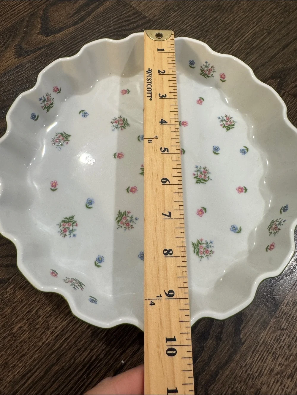Vintage Petite Fleur by Andrea Sadek Quiche Tart Pan Oven To Table Cookware